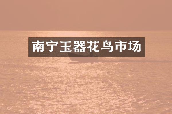 南宁玉器花鸟市场