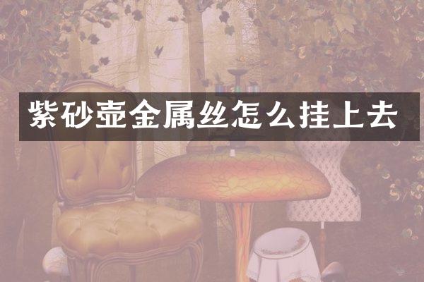 紫砂壶金属丝怎么挂上去