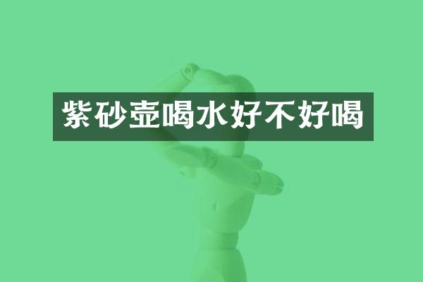 紫砂壶喝水好不好喝