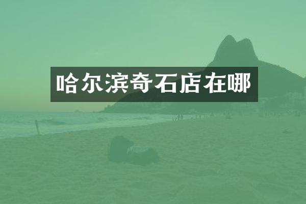 哈尔滨奇石店在哪