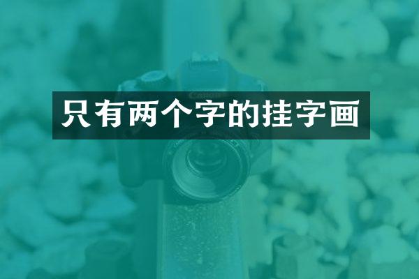 只有两个字的挂字画