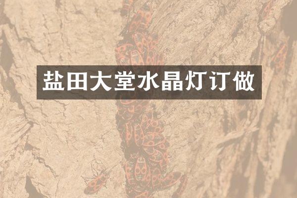 盐田大堂水晶灯订做