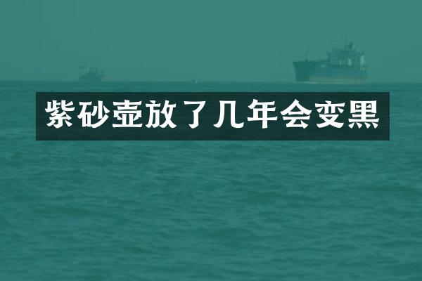 紫砂壶放了几年会变黑