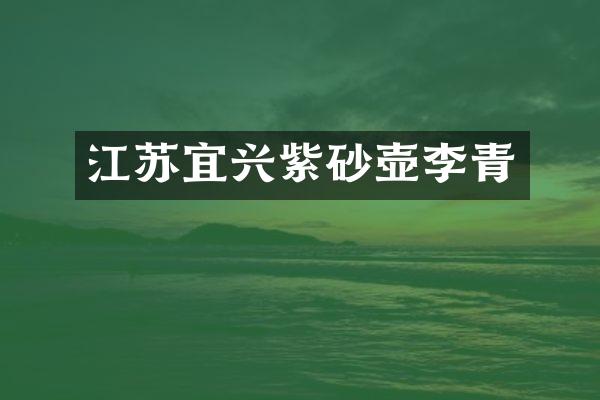 江苏宜兴紫砂壶李青