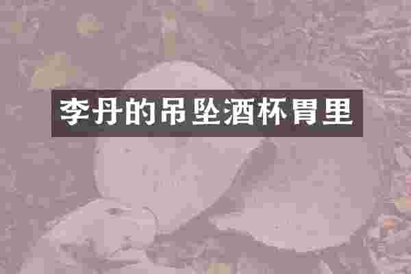 李丹的吊坠酒杯胃里