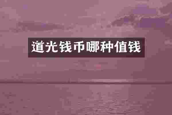 道光钱币哪种值钱