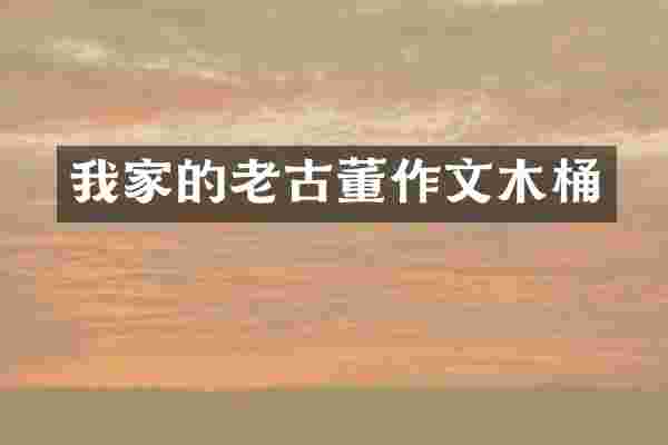 我家的老古董作文木桶