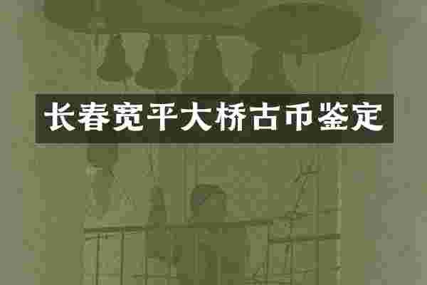 长春宽平大桥古币鉴定