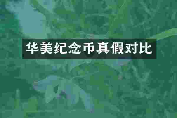 华美纪念币真假对比