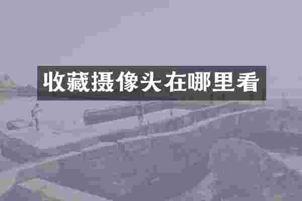 收藏摄像头在哪里看
