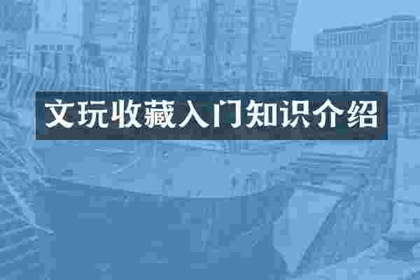 文玩收藏入门知识介绍