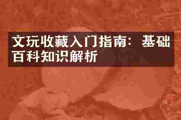 文玩收藏入门指南：基础百科知识解析