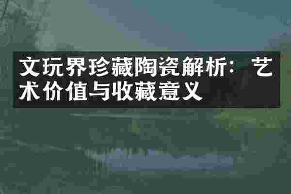 文玩界珍藏陶瓷解析：艺术价值与收藏意义