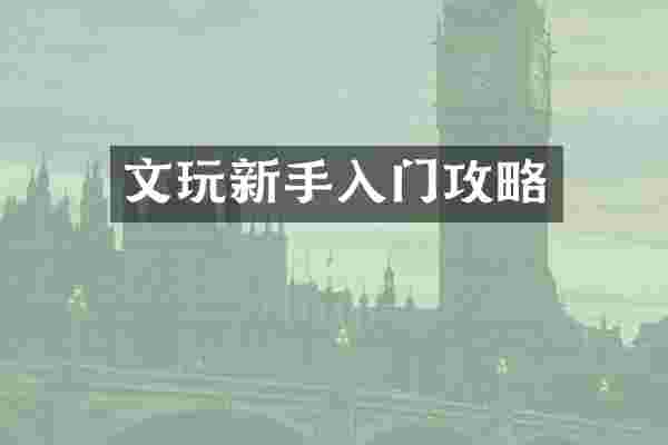 文玩新手入门攻略