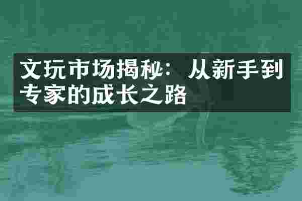 文玩市场揭秘：从新手到专家的成长之路
