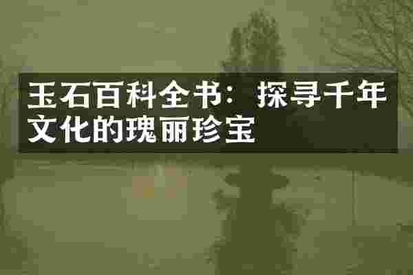 玉石百科全书：探寻千年文化的瑰丽珍宝
