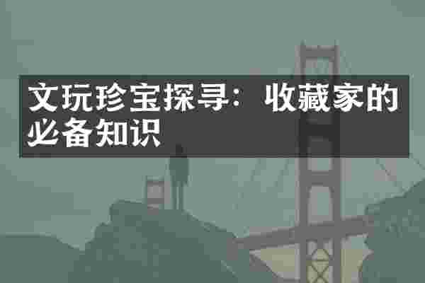 文玩珍宝探寻：收藏家的必备知识