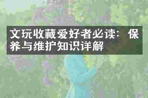 文玩收藏爱好者必读：保养与维护知识详解