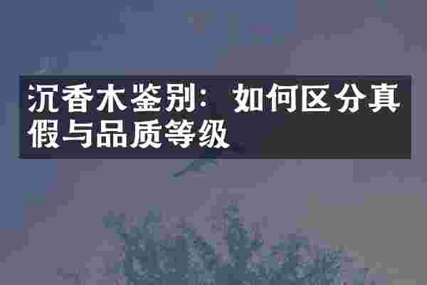 沉香木鉴别：如何区分真假与品质等级
