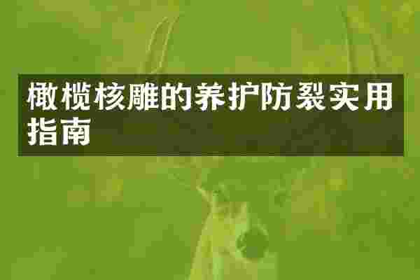 橄榄核雕的养护防裂实用指南
